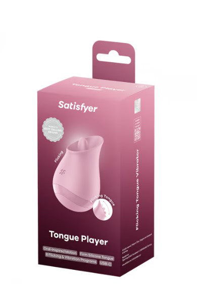 Satisfyer Tongue Player Vibrating Tongue Stimulator – Pink