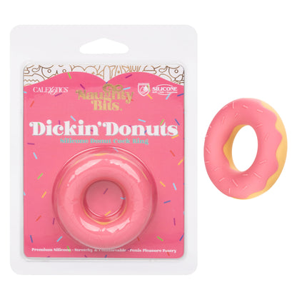 CalExotics Naughty Bits Dickin' Donuts Silicone Donut Cock Ring - Pink
