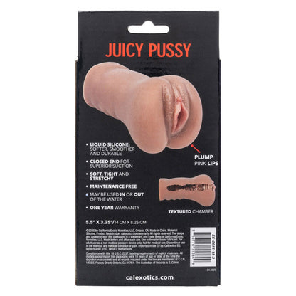 CalExotics Stroke It Liquid Silicone Juicy Pussy Stroker - Brown