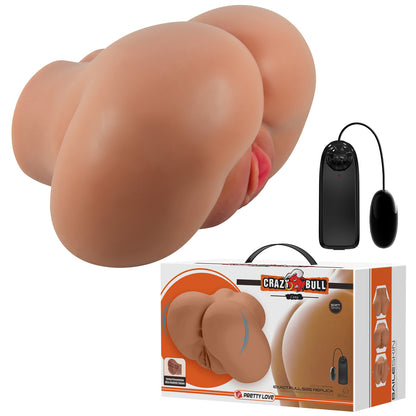 Pretty Love Luna Realistic Vagina and Ass Vibrator - Tan