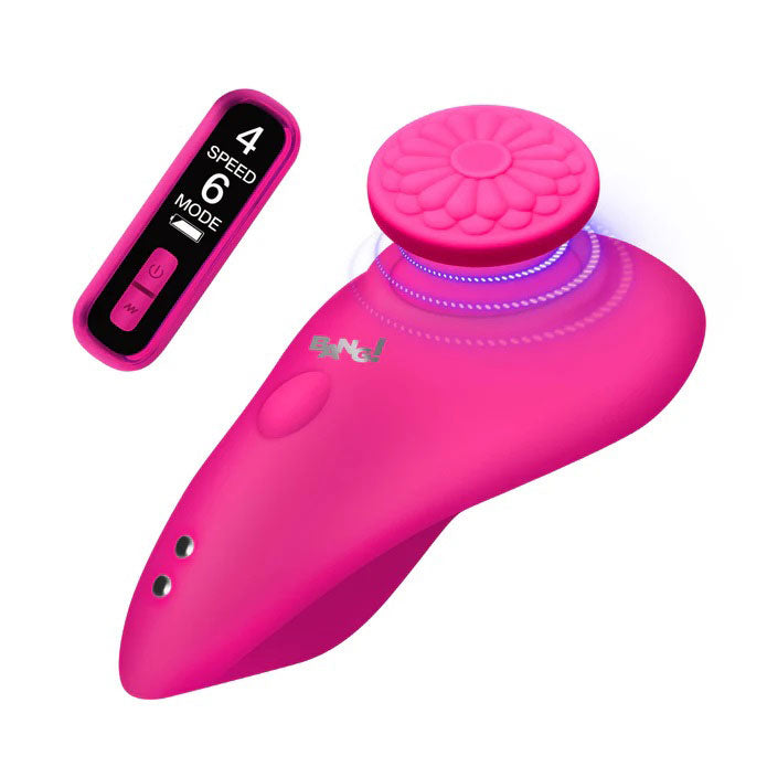 XR Brands Silicone Panty Vibe with Digital Remote - Pink