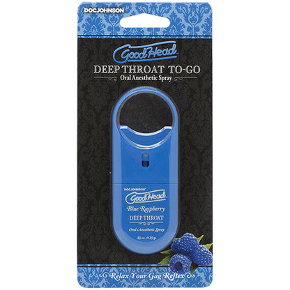 Goodhead Deep Throat Spray - Blue Raspberry Flavor - 0.33 Oz