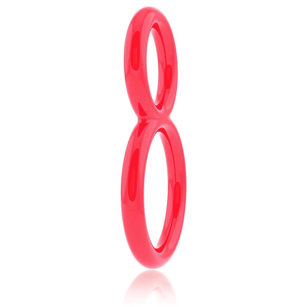 Ofinity Double Ring Erection Enhancer – Red