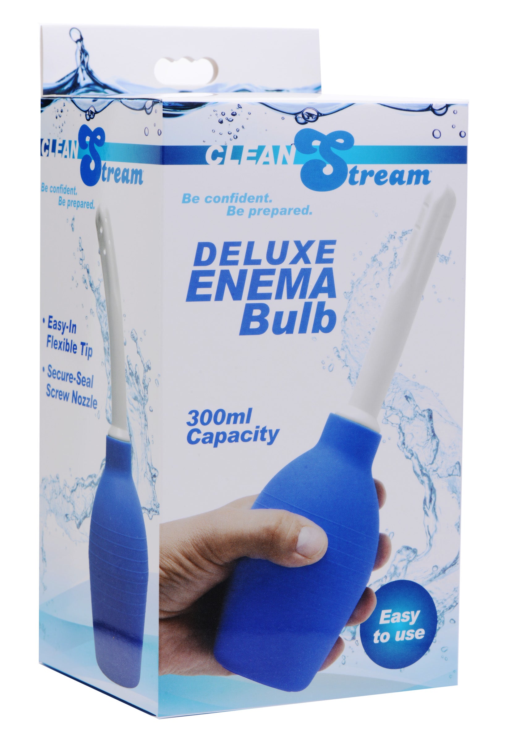 Clean Stream Deluxe Enema Bulb – Personal Cleansing Device – Blue