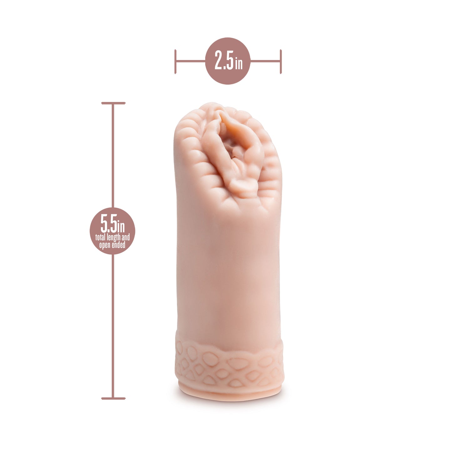 Blush Alyssa Male Stroker - Beige - Ribbed Interior with Pleasure Beads
