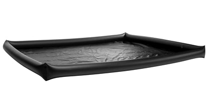 XR Brands Nuru Inflatable Vinyl Massage Sheet – Spill-Proof, Black