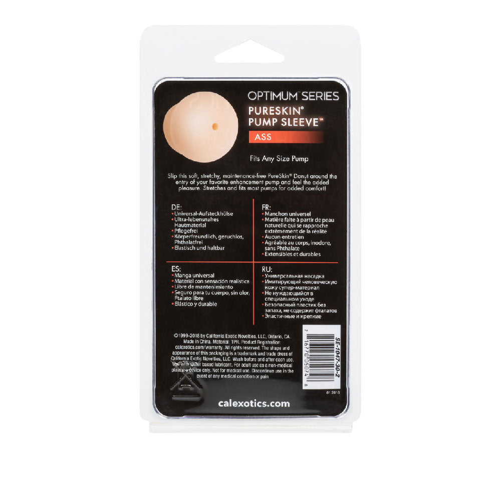 CalExotics Pure Skin Pump Sleeve Universal - Beige - Comfortable and Stretchy Design