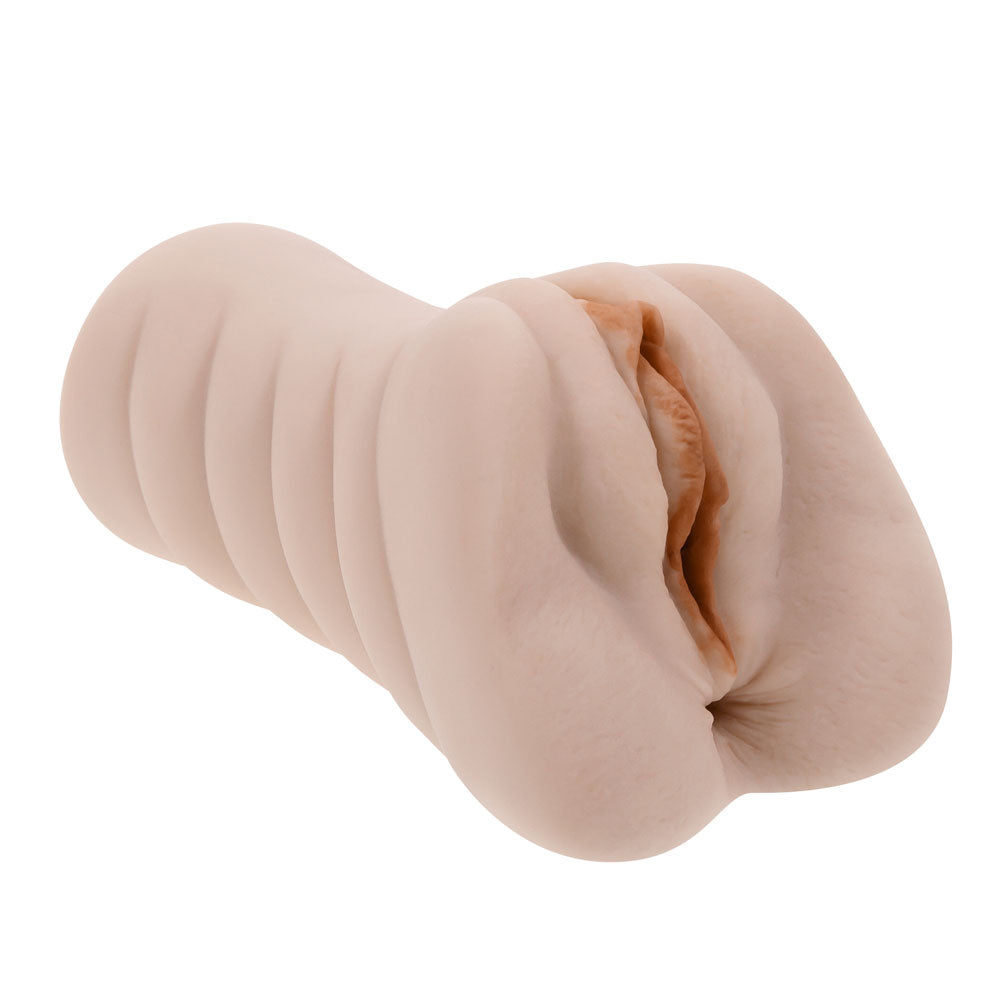 Evolved Novelties Sasha Grey Movie Stroker with Vagina and Anal Entries – White