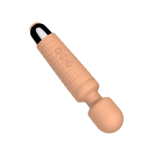Viben Mini Halo Peach Fuzz Wand Massager – Rechargeable, 20 Vibration Patterns, Water Resistant