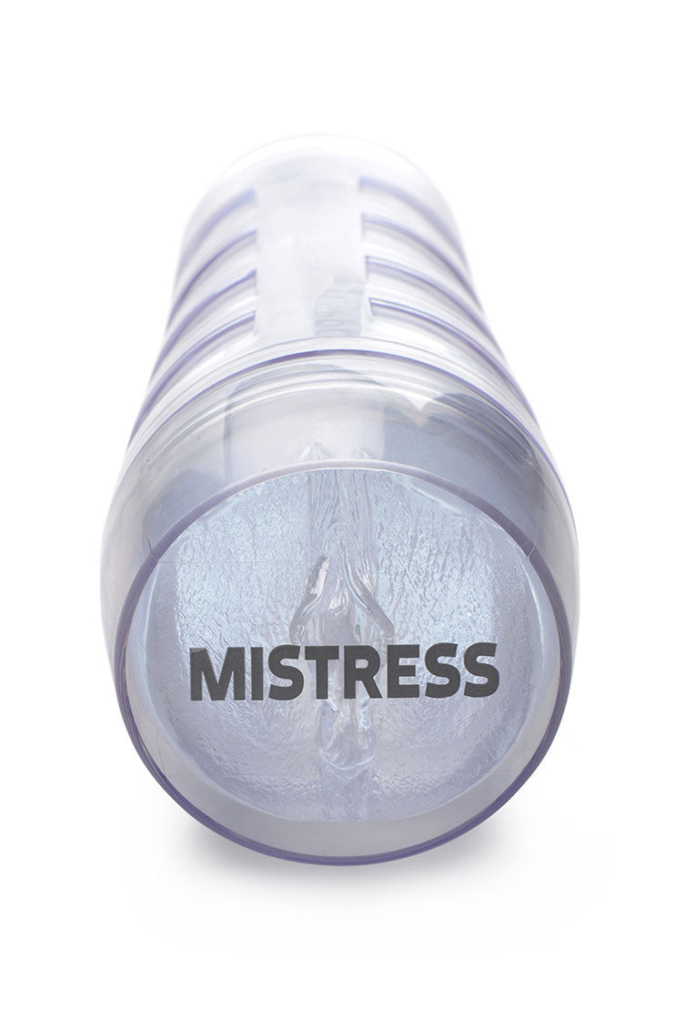 Curve Toys Mistress Julie Diamond Deluxe Clear Pussy Stroker with Suction Control