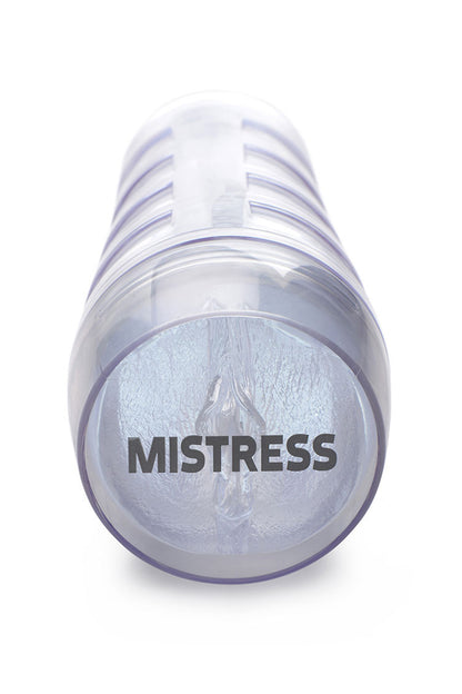 Curve Toys Mistress Julie Diamond Deluxe Clear Pussy Stroker with Suction Control