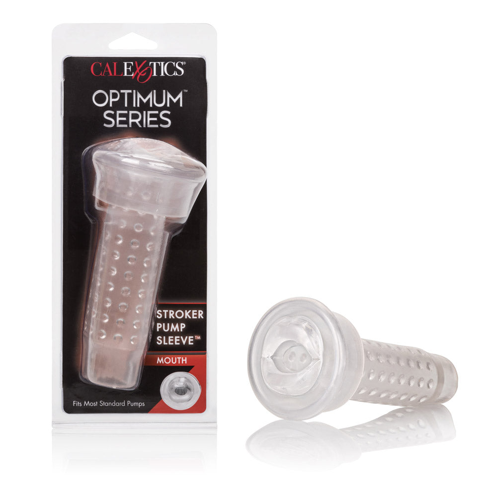 CalExotics Optimum Series Stroker Pump Sleeve – Clear Mouth