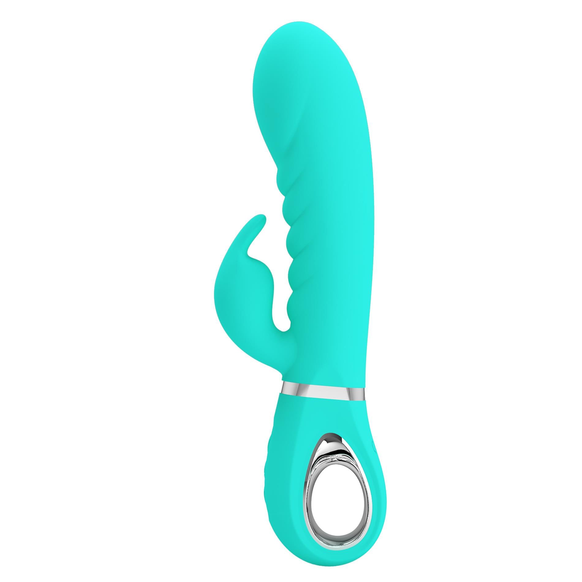 Pretty Love Soft Rabbit Vibrator – G-Spot and Clitoral Stimulation – Teal