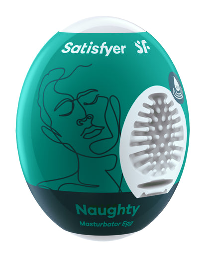 Satisfyer Naughty Masturbator Egg – Dark Green – Single Use