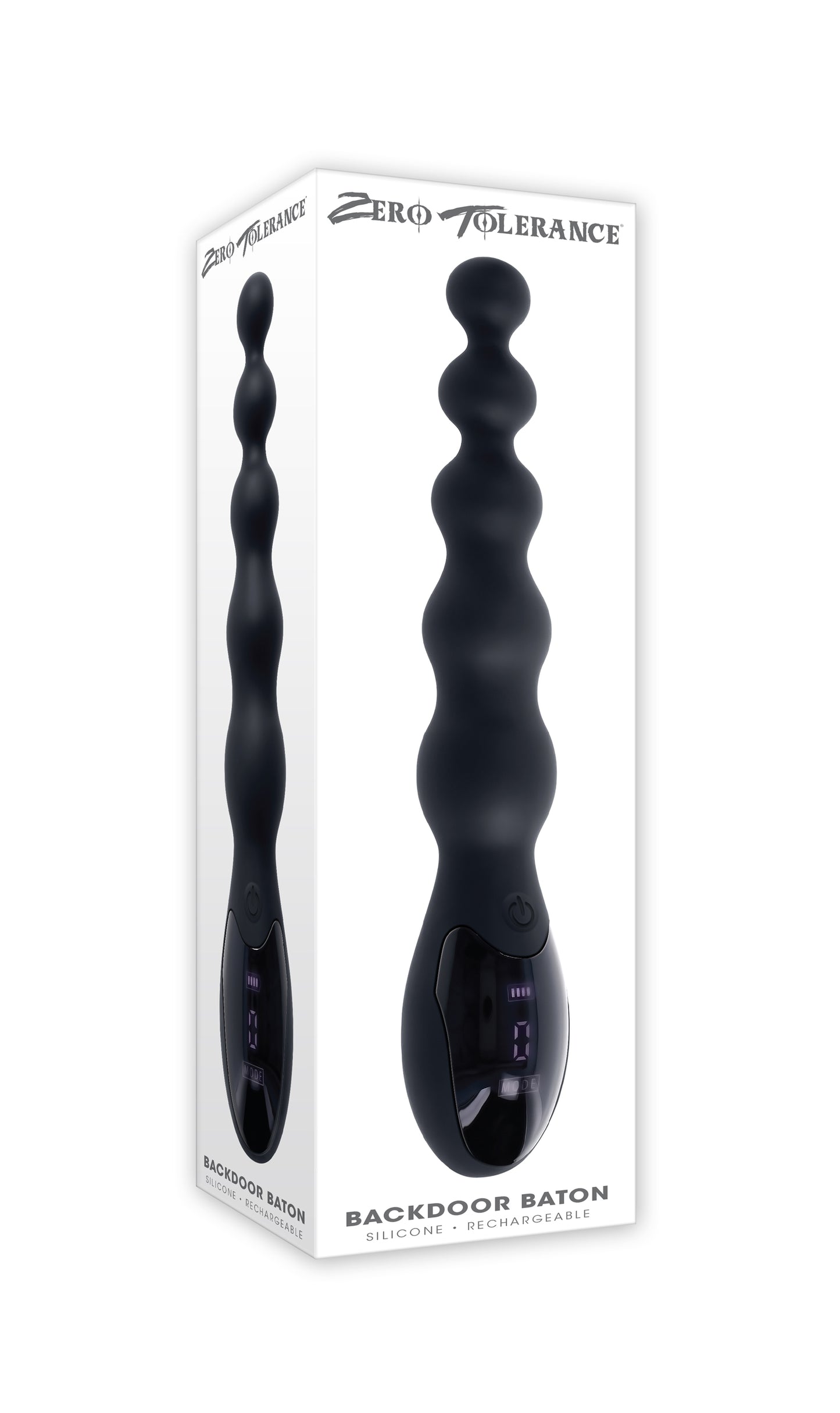 Evolved Novelties Backdoor Baton Vibrator – Black – Flexible Beaded Design