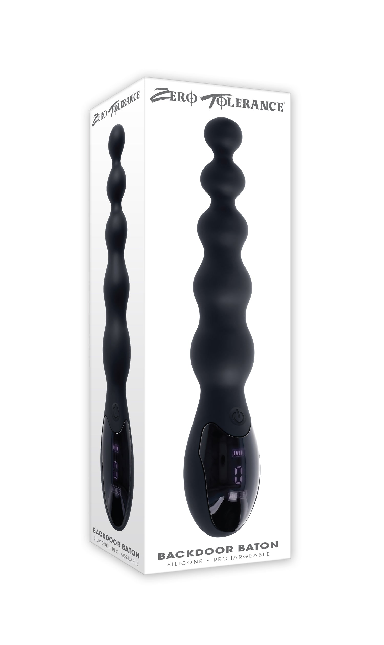 Evolved Novelties Backdoor Baton Vibrator – Black – Flexible Beaded Design