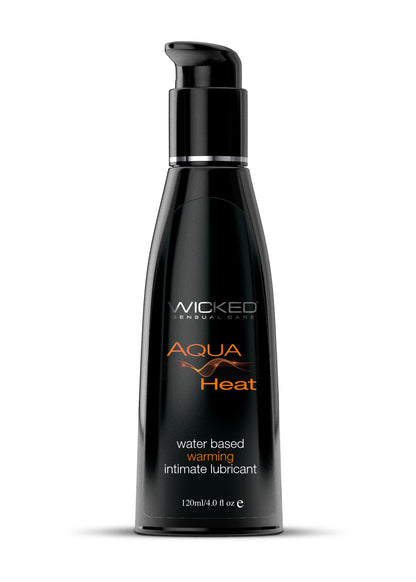 Wicked Aqua Heat Water Based Personal Lubricant – 4 Fl. Oz. – Warming
