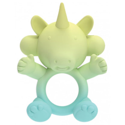Hott Products Uni-Horn Cock Ring Vibe - Multi-Function Rechargeable Vibrator
